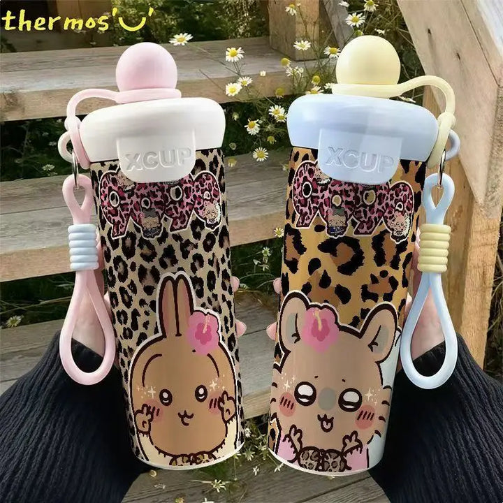 Chiikawa 600 ml insulated straw tumblers for a cute desk setup