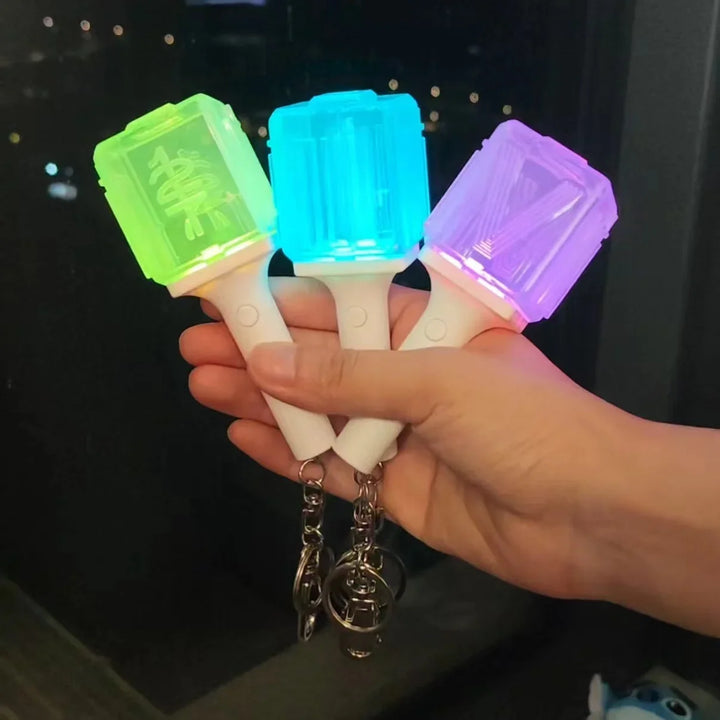 NCT mini light stick keychains and group logo inserts