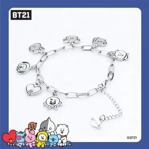 BT21 Character Charm Bracelet – gallery image 1