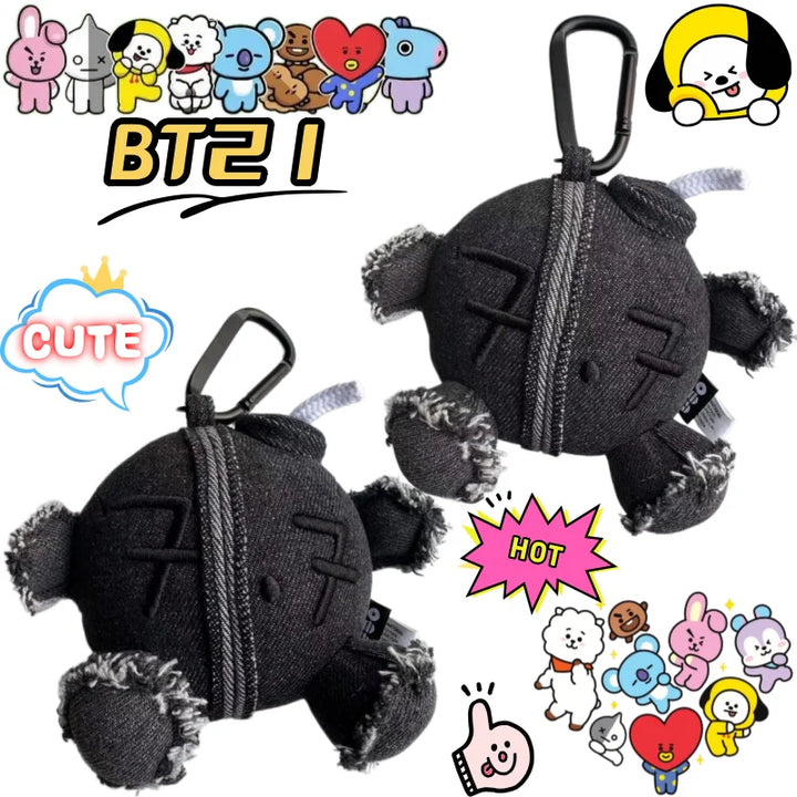 BT21 Character Plush Doll Keychain – main product view