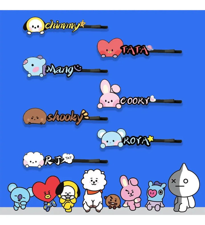 BT21 Kawaii Hair Clip Set – view 1
