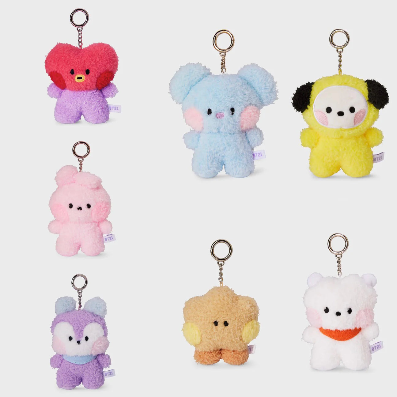 BT21 minini official plush keyring – character collection