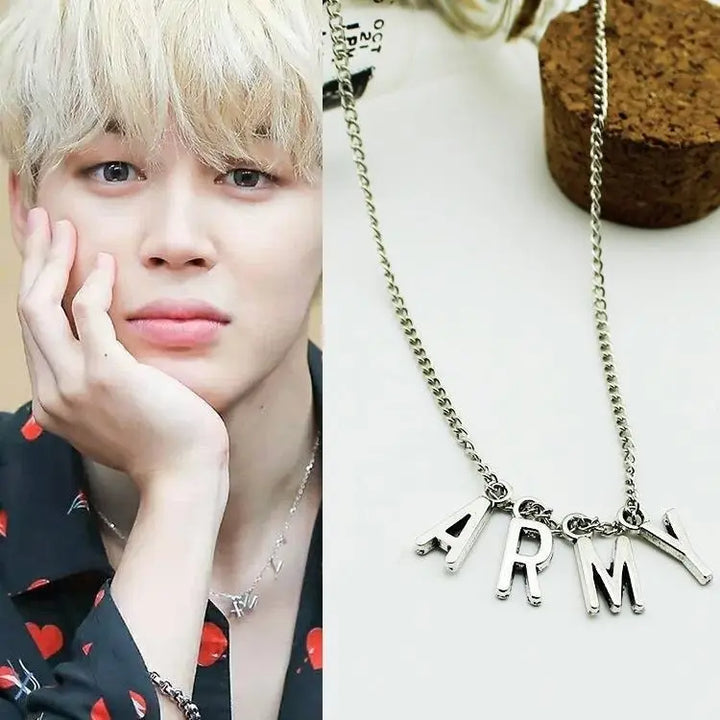 BTS Jimin Fan Pendant Necklace — image 1