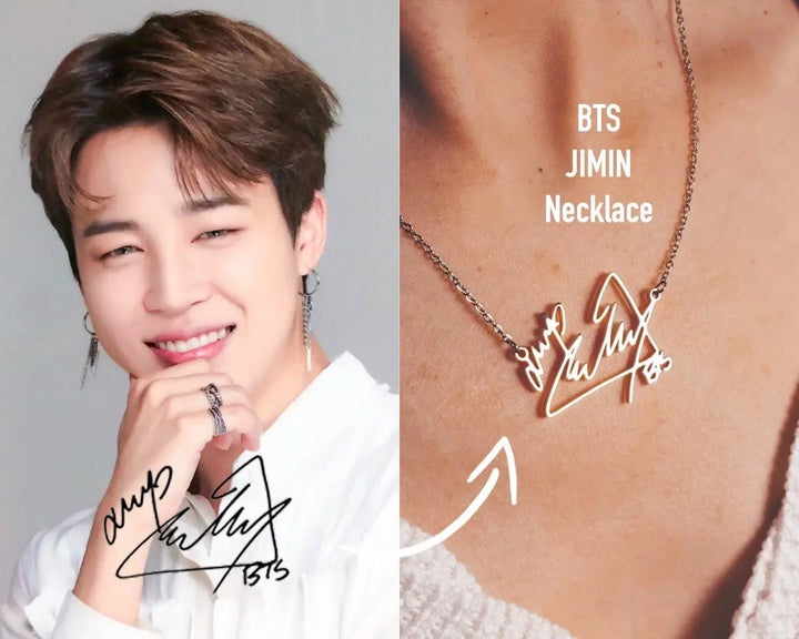 BTS Jimin Signature-Style Pendant Necklace – view 1