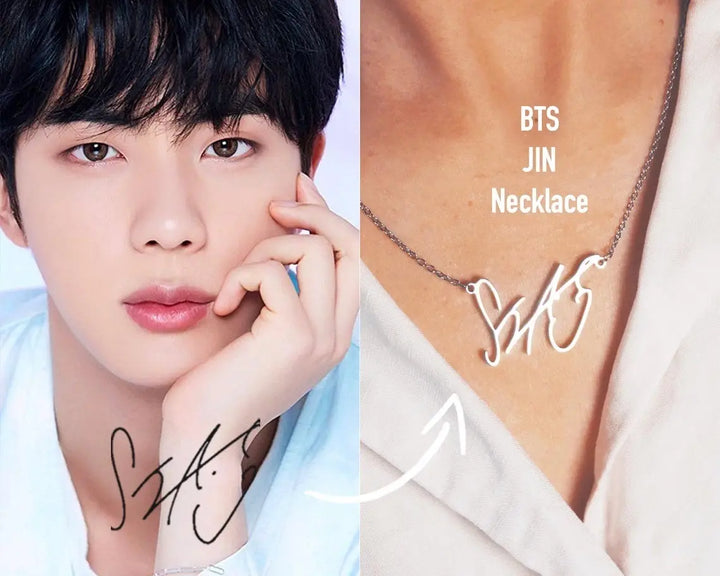 BTS Jin Signature-Style Pendant Necklace – view 1
