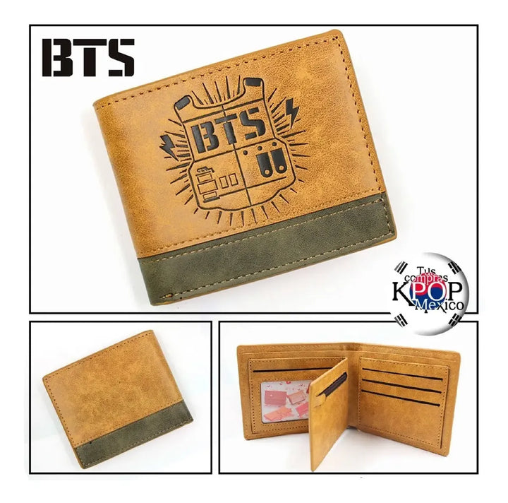 BTS Logo Light Brown Wallet — image 1