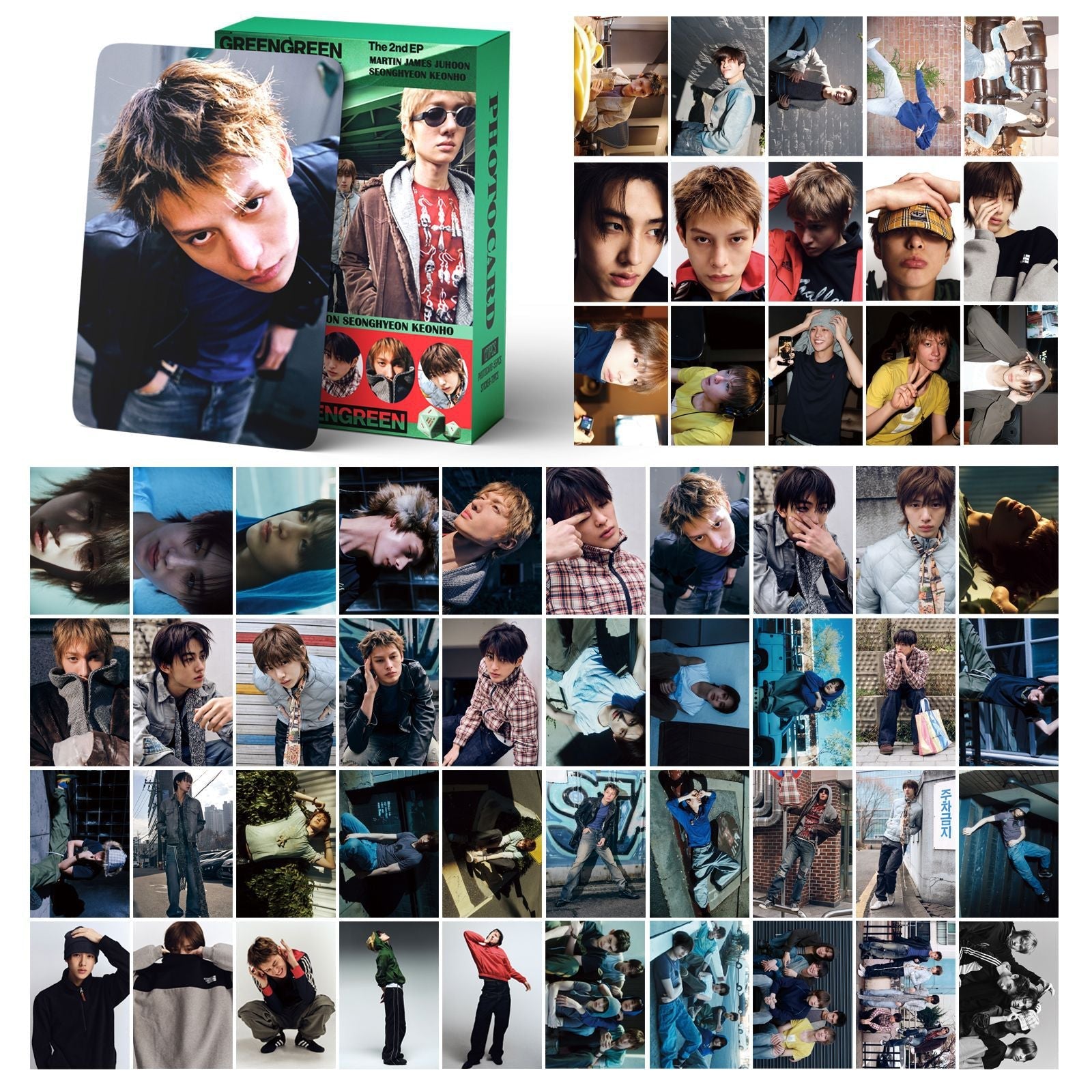 CORTIS GREENGREEN 55 lomo cards and 72 stickers