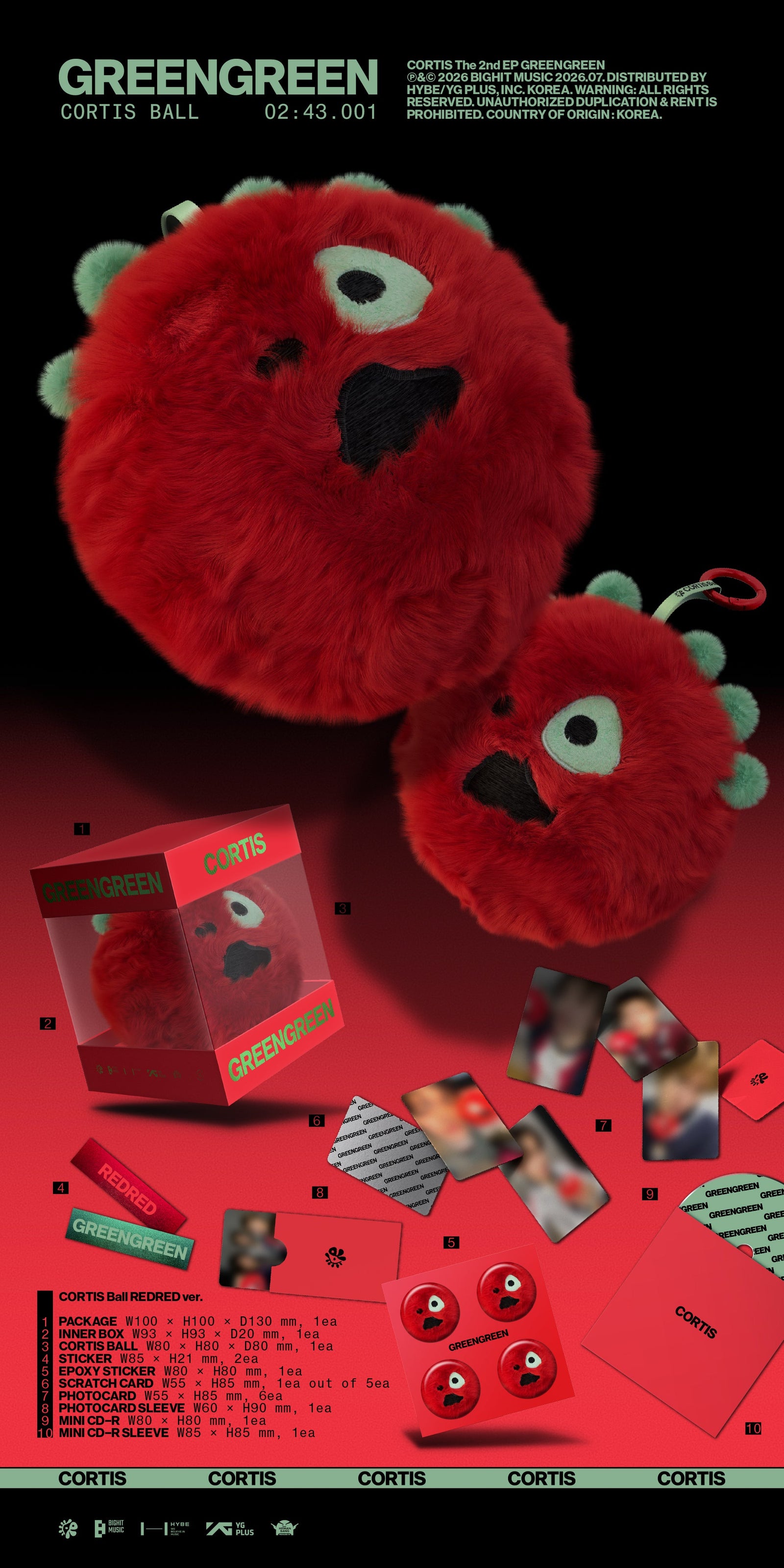 CORTIS Monster Ball plush – REDRED red