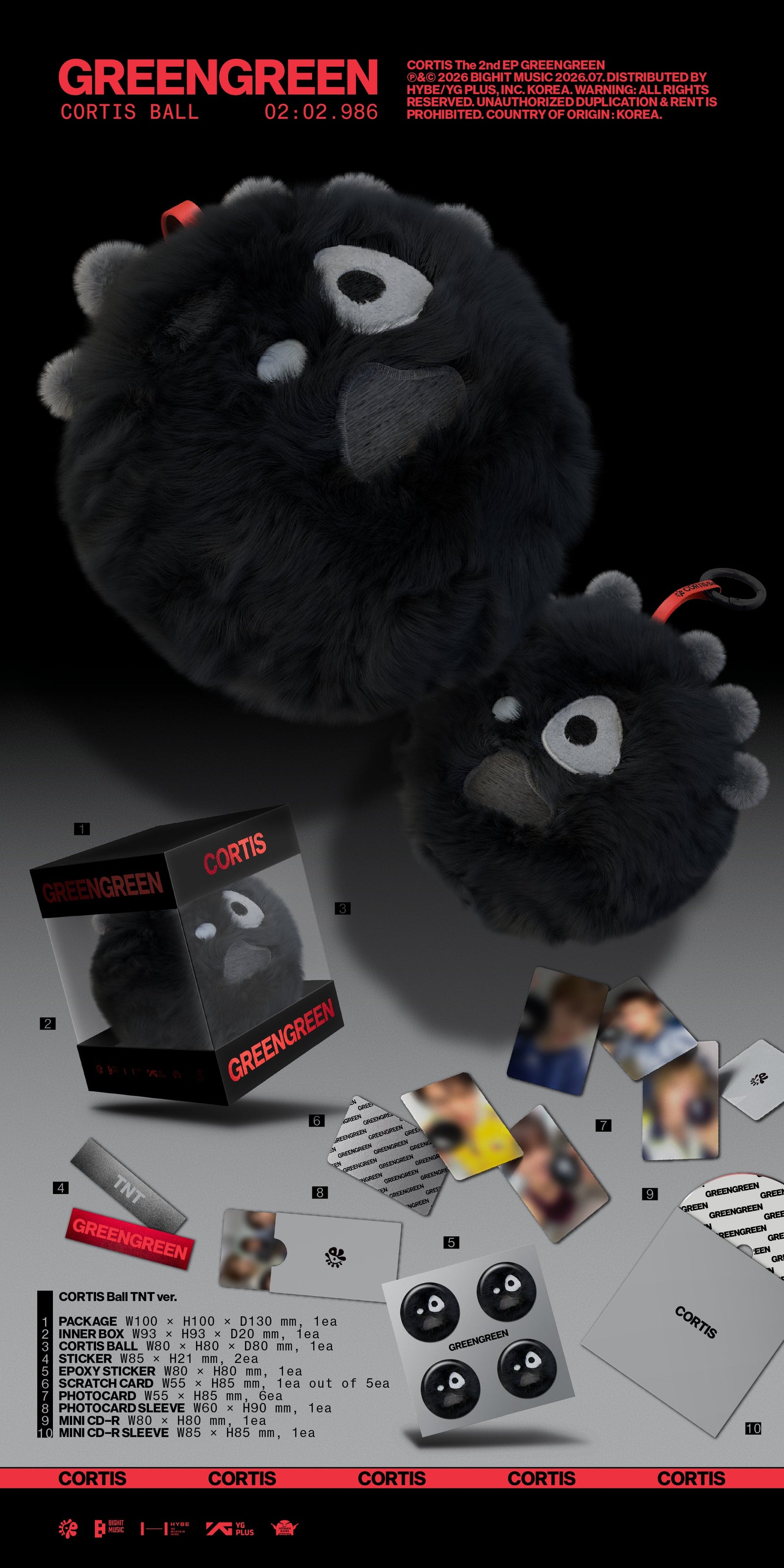 CORTIS Monster Ball plush – TNT black