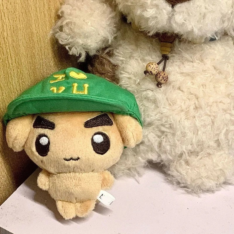 CORTIS Keonho Puppy plush displayed beside a fluffy dog plush