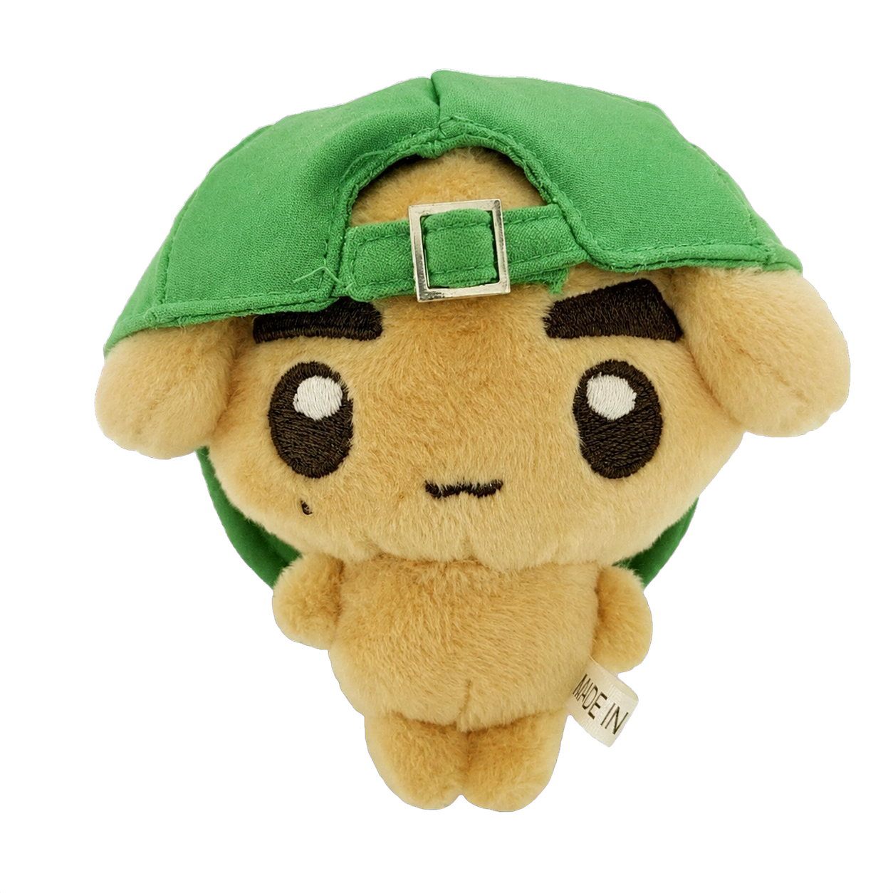 CORTIS Keonho Puppy plush bag charm with green cap – transparent product image