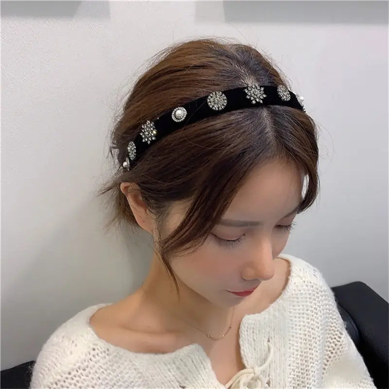 Hotel Del Luna IU Black Velvet Headband — image 4