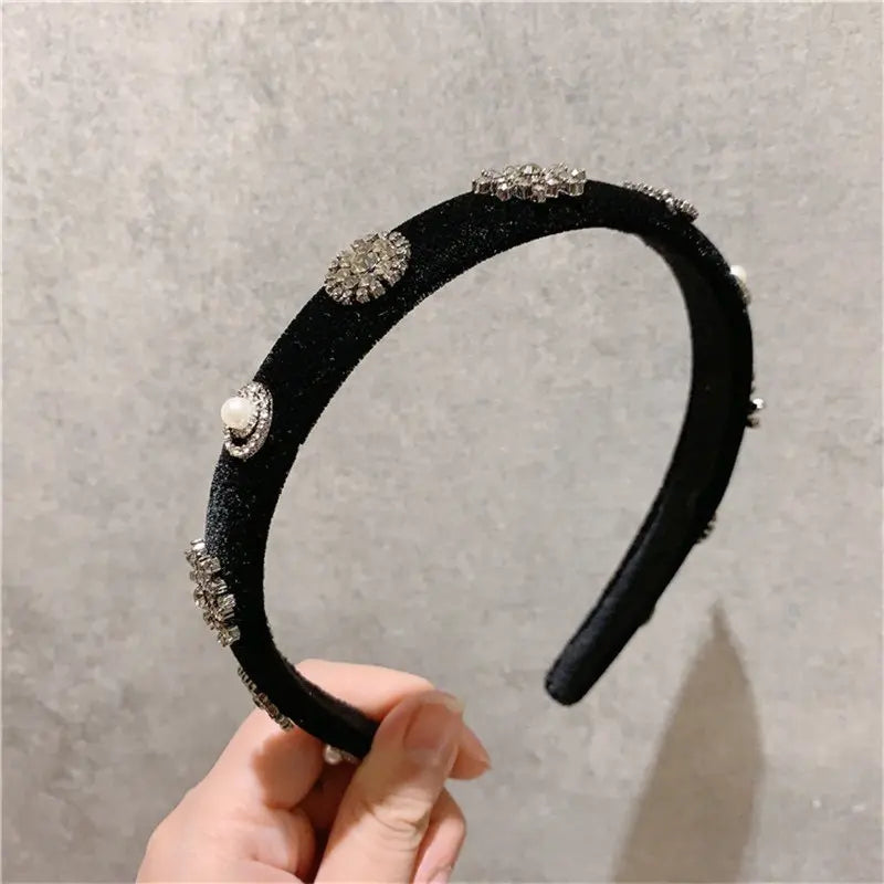 Hotel Del Luna IU Black Velvet Headband — image 5