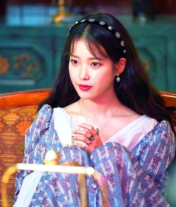 Hotel Del Luna IU Black Velvet Headband — image 8