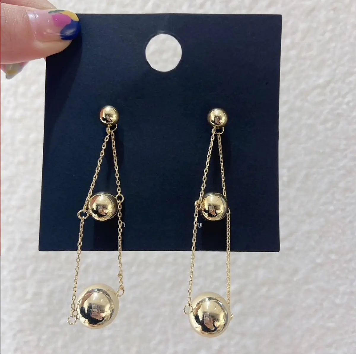 BLACKPINK Rosé Gold Drop Earrings — image 2