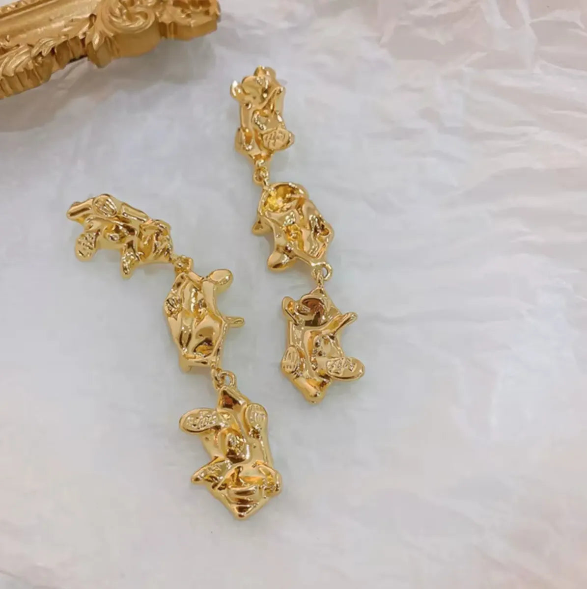 It's Okay to Not Be Okay gold-tone dangle earrings Style 1 – image 8