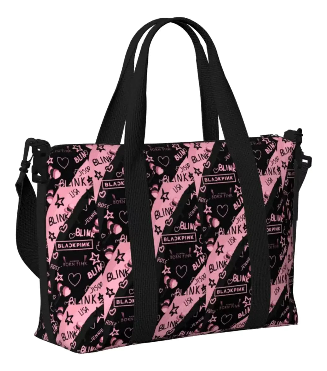 BLACKPINK Logo Shoulder Bag – Black — image 2