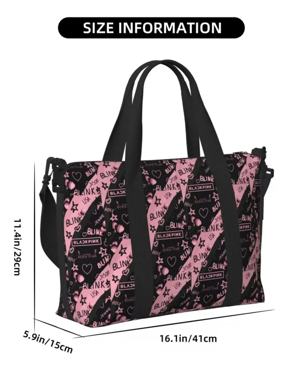 BLACKPINK Logo Shoulder Bag – Black — image 3