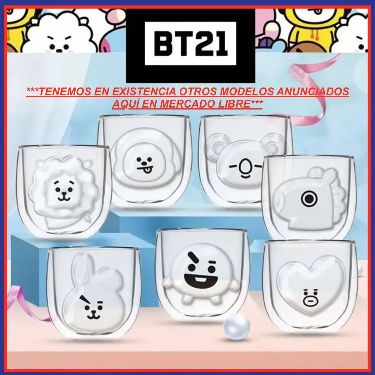 BT21 Tata Glass Cup – 300 ml — image 8