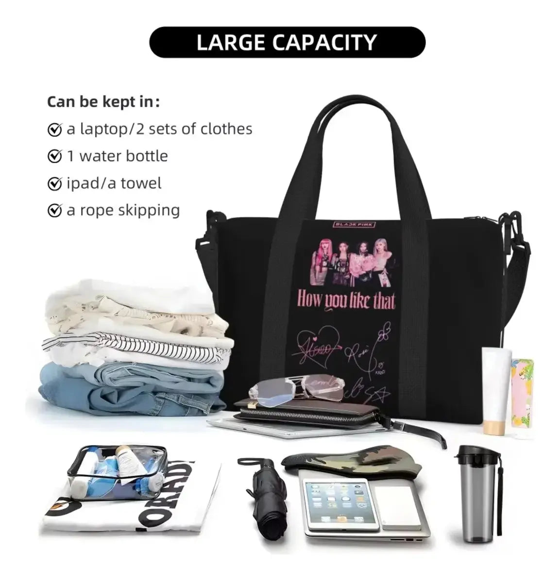 BLACKPINK black and pink signature shoulder bag Model 002 – image 4