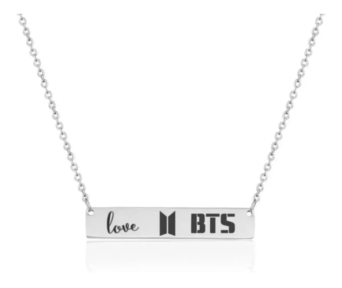 BTS LOVE Pendant Necklace – Silver-Tone — image 1