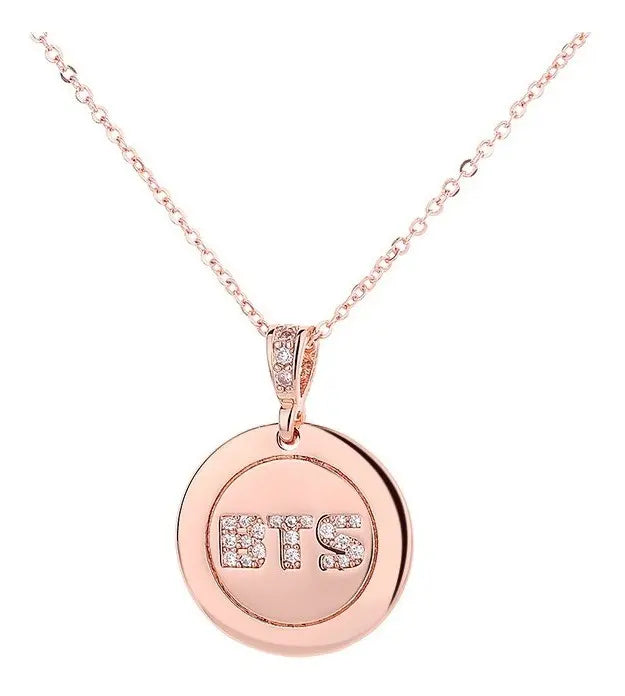 BTS Circular Logo Necklace – Rose Gold-Tone — image 1