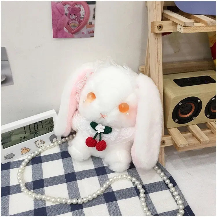 White Plush Bunny Mini Shoulder Bag — image 4