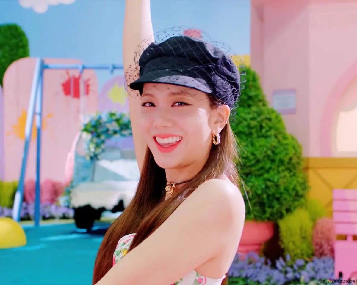 BLACKPINK Jisoo Gold Hoop Earrings – Ice Cream Style — image 3