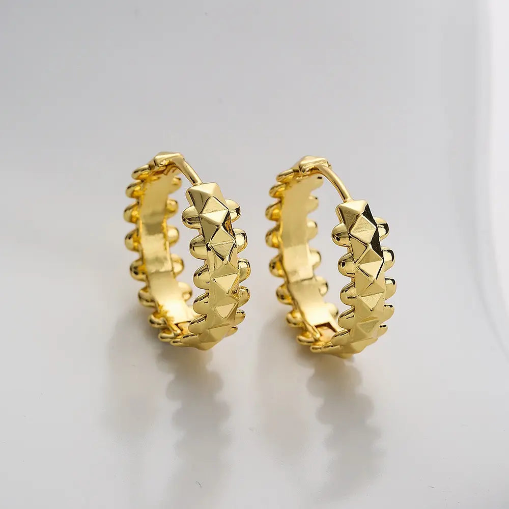 BLACKPINK Jisoo Gold Hoop Earrings – Ice Cream Style — image 4