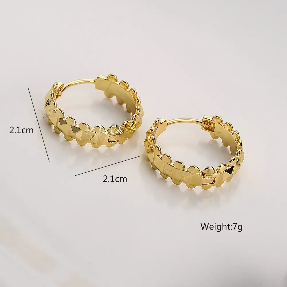 BLACKPINK Jisoo Gold Hoop Earrings – Ice Cream Style — image 6