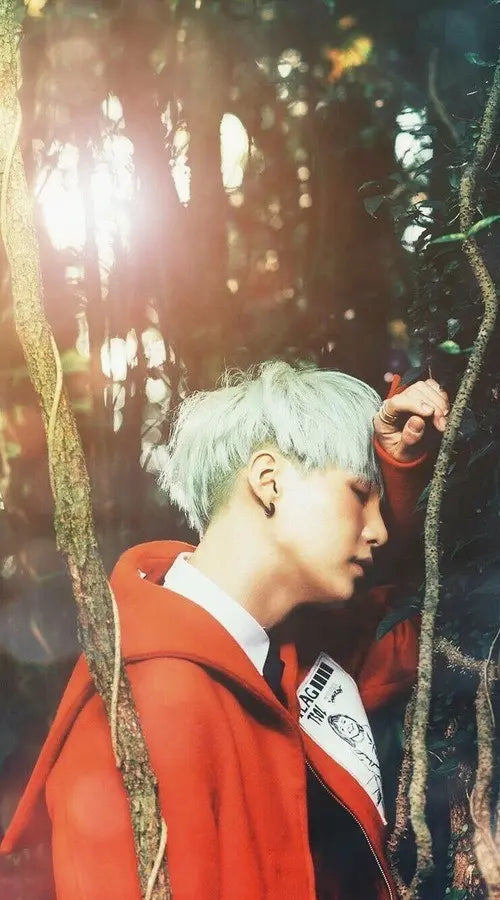 BTS SUGA Black Hoop Earrings — image 5