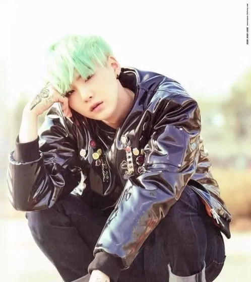 BTS SUGA Black Hoop Earrings — image 7