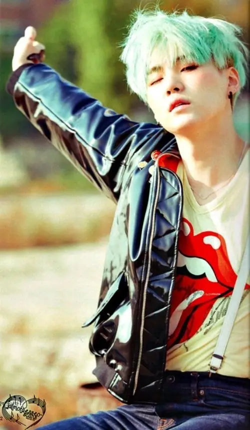 BTS SUGA Black Hoop Earrings — image 9