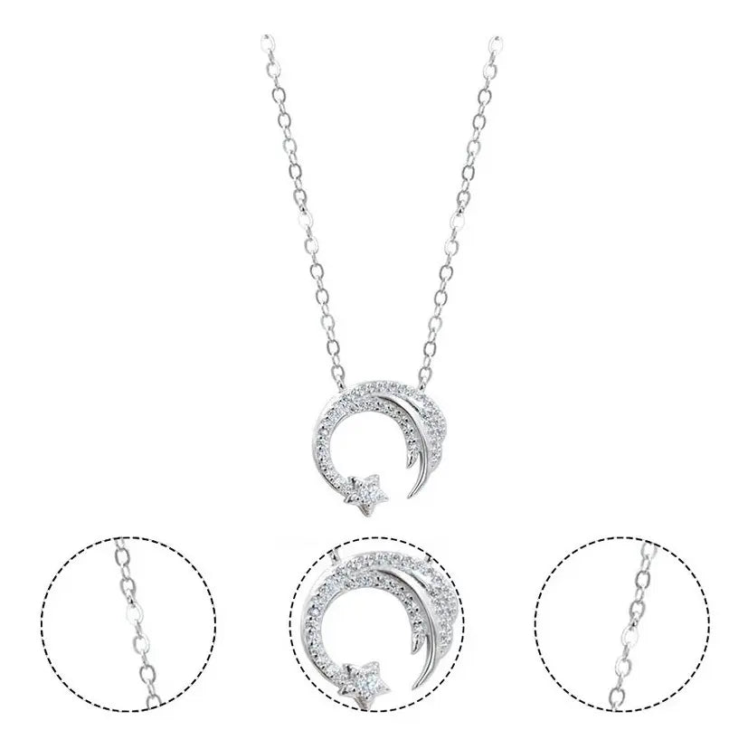Meteor Garden 2018 silver-tone meteor necklace – image 1