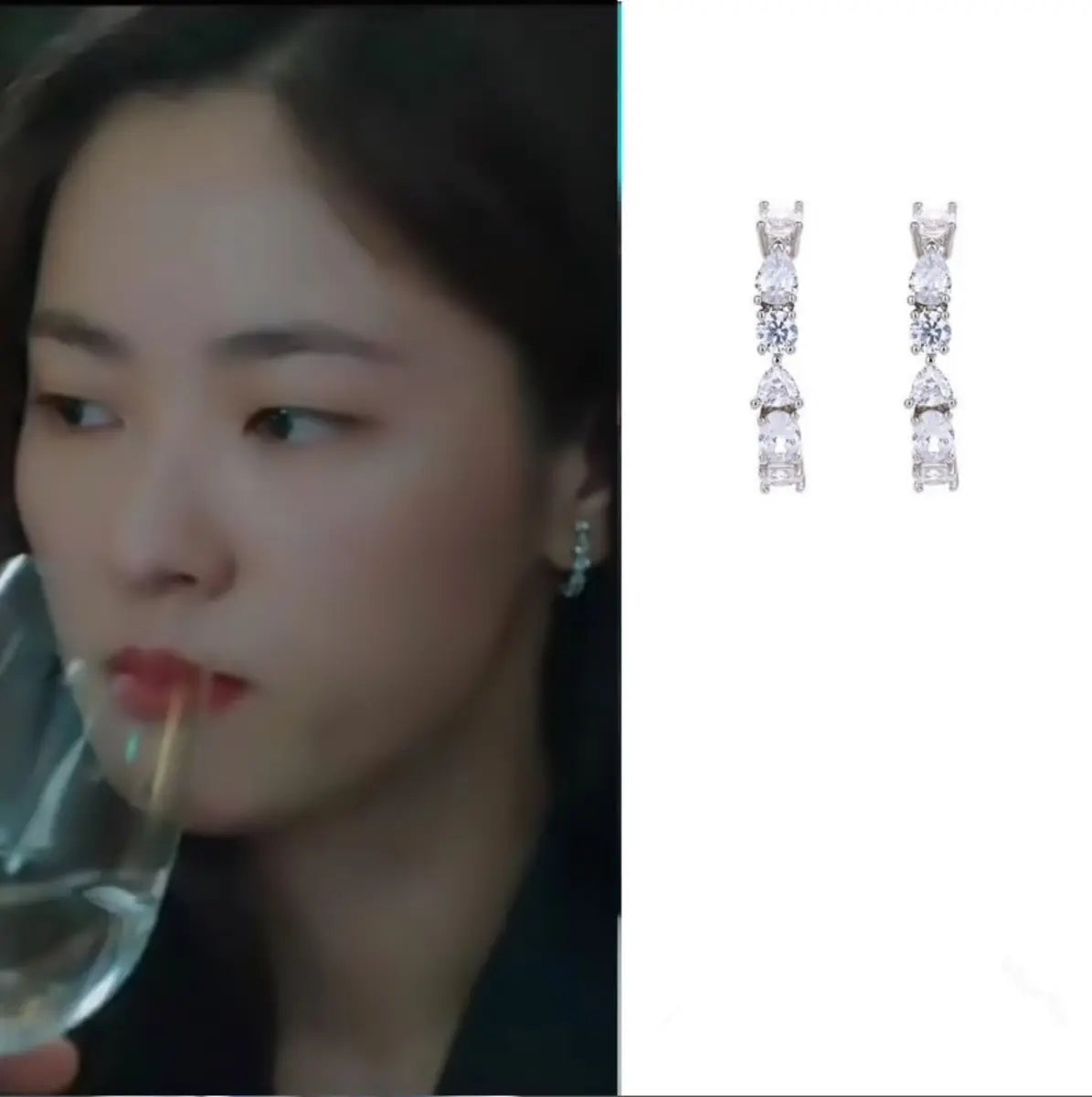 Vincenzo Hong Cha-young Crystal Earrings — image 3