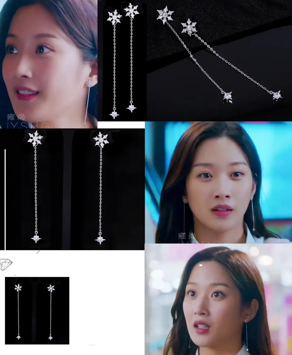 True Beauty Swan Snowflake Earrings — image 3