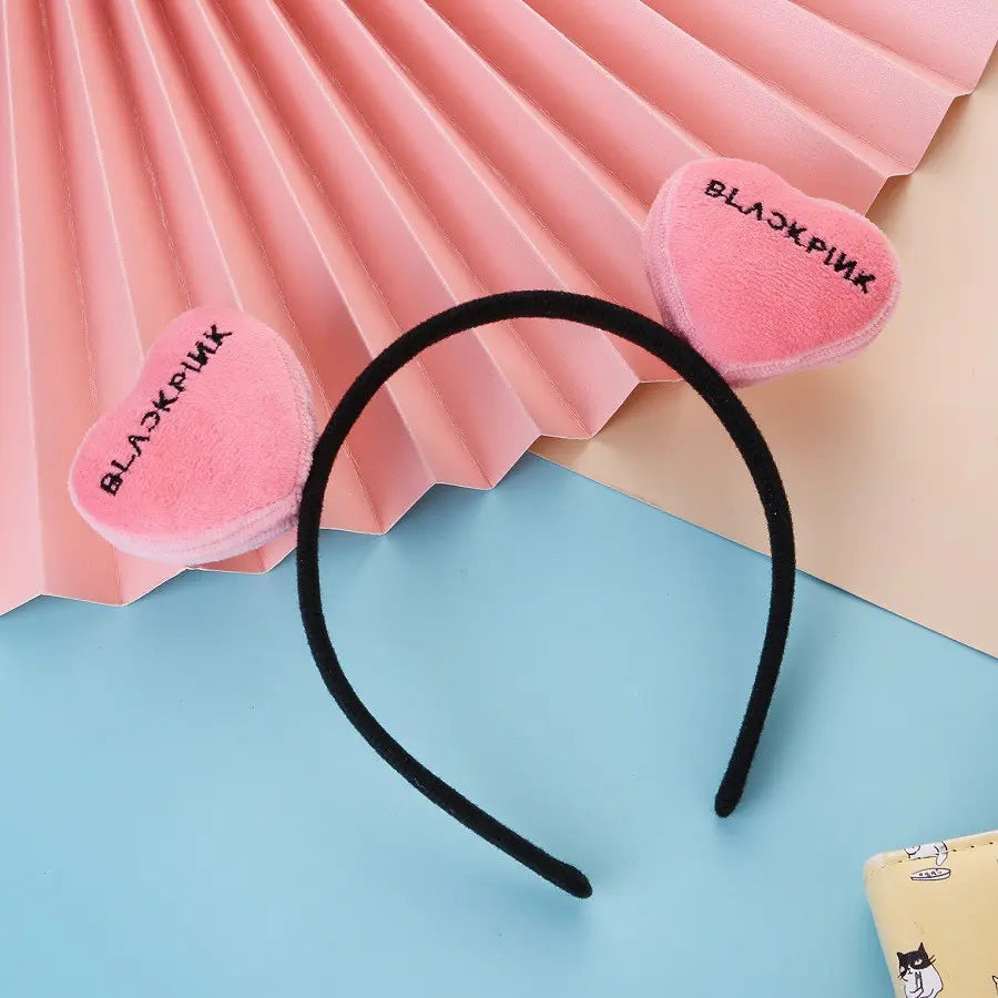 BLACKPINK Pink Plush Headband — image 1